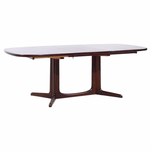 Gudme Mobelfabrik Mid Century Danish Rosewood Expanding Dining Table with 1 Leaf