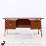 Gunni Omann for Omann Jun Mid Century Danish Teak Executive Desk | Mid Century Modern Furniture - Mid Century Furniture Chicago Gunni Omann for Omann Jun Mid Century Danish Teak Executive Desk