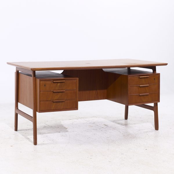 Gunni Omann for Omann Jun Mid Century Danish Teak Executive Desk