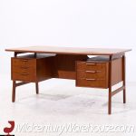 Gunni Omann for Omann Jun Mid Century Danish Teak Executive Desk | Mid Century Modern Furniture - Mid Century Furniture Chicago Gunni Omann for Omann Jun Mid Century Danish Teak Executive Desk