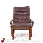 Ingmar Relling for Westnofa Mid Century Leather Lounge Chair and Ottoman | Mid Century Modern Furniture - Mid Century Furniture Chicago Ingmar Relling for Westnofa Mid Century Leather Lounge Chair and Ottoman