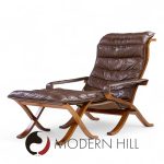 Ingmar Relling for Westnofa Mid Century Leather Lounge Chair and Ottoman | Mid Century Modern Furniture - Mid Century Furniture Chicago Ingmar Relling for Westnofa Mid Century Leather Lounge Chair and Ottoman