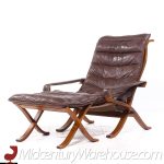 Ingmar Relling for Westnofa Mid Century Leather Lounge Chair and Ottoman | Mid Century Modern Furniture - Mid Century Furniture Chicago Ingmar Relling for Westnofa Mid Century Leather Lounge Chair and Ottoman