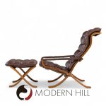 Ingmar Relling for Westnofa Mid Century Leather Lounge Chair and Ottoman | Mid Century Modern Furniture - Mid Century Furniture Chicago Ingmar Relling for Westnofa Mid Century Leather Lounge Chair and Ottoman