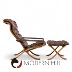 Ingmar Relling for Westnofa Mid Century Leather Lounge Chair and Ottoman | Mid Century Modern Furniture - Mid Century Furniture Chicago Ingmar Relling for Westnofa Mid Century Leather Lounge Chair and Ottoman