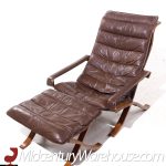 Ingmar Relling for Westnofa Mid Century Leather Lounge Chair and Ottoman | Mid Century Modern Furniture - Mid Century Furniture Chicago Ingmar Relling for Westnofa Mid Century Leather Lounge Chair and Ottoman