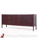 Jack Cartwright for Founders Style Mid Century Walnut 12-drawer Dresser | Mid Century Modern Furniture - Mid Century Furniture Chicago Jack Cartwright for Founders Style Mid Century Walnut 12-drawer Dresser