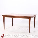 Johannes Andersen Style Mid Century Teak Hidden Leaf Dining Table | Mid Century Modern Furniture - Mid Century Furniture Chicago Johannes Andersen Style Mid Century Teak Hidden Leaf Dining Table