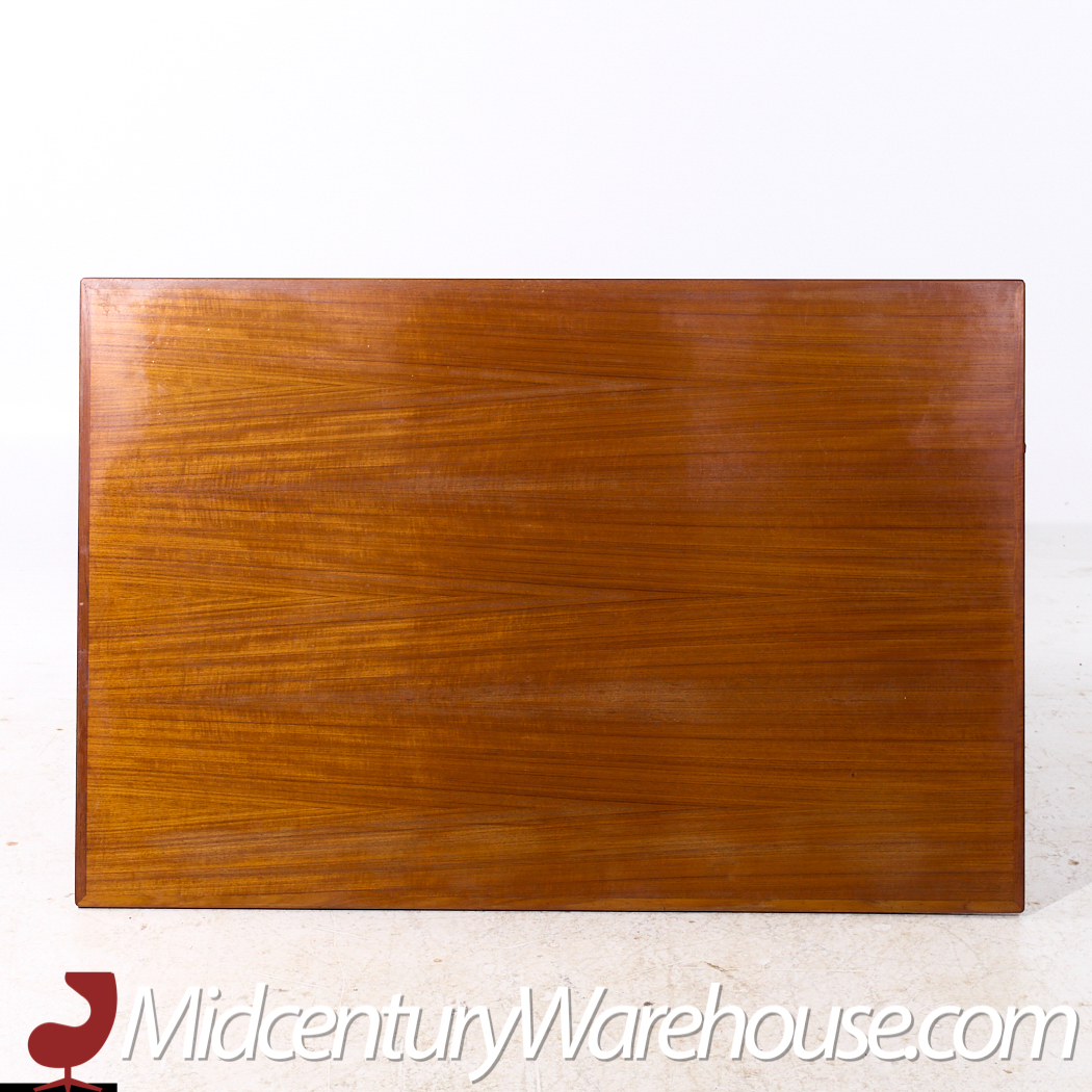Johannes Andersen Style Mid Century Teak Hidden Leaf Dining Table