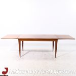 Johannes Andersen Style Mid Century Teak Hidden Leaf Dining Table | Mid Century Modern Furniture - Mid Century Furniture Chicago Johannes Andersen Style Mid Century Teak Hidden Leaf Dining Table