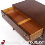 Johnson Furniture Mid Century Walnut and Brass Dresser Chest of Drawers | Mid Century Modern Furniture - Mid Century Furniture Chicago Johnson Furniture Mid Century Walnut and Brass Dresser Chest of Drawers