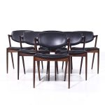 Kai Kristiansen Model 42 Mid Century Danish Rosewood Dining Chairs - Set of 6
