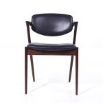 Kai Kristiansen Model 42 Mid Century Danish Rosewood Dining Chairs - Set of 6