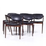 Kai Kristiansen Model 42 Mid Century Danish Rosewood Dining Chairs - Set of 6
