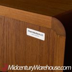 Kibaek Mobelfabrik Mid Century Danish Teak Tambour Door Credenza | Mid Century Modern Furniture - Mid Century Furniture Chicago Kibaek Mobelfabrik Mid Century Danish Teak Tambour Door Credenza