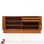 Kibaek Mobelfabrik Mid Century Danish Teak Tambour Door Credenza | Mid Century Modern Furniture - Mid Century Furniture Chicago Kibaek Mobelfabrik Mid Century Danish Teak Tambour Door Credenza