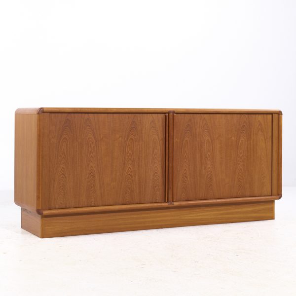 kibaek mobelfabrik mid century danish teak tambour door credenza