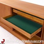 Kibaek Mobelfabrik Mid Century Danish Teak Tambour Door Credenza | Mid Century Modern Furniture - Mid Century Furniture Chicago Kibaek Mobelfabrik Mid Century Danish Teak Tambour Door Credenza