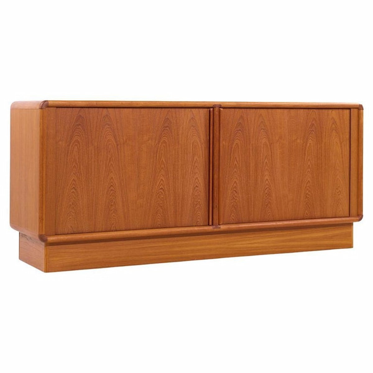 Kibaek Mobelfabrik Mid Century Danish Teak Tambour Door Credenza