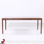 Kipp Stewart for Directional Style Mid Century Walnut Parsons Expanding Dining Table with 4 Leaves | Mid Century Modern Furniture - Mid Century Furniture Chicago Kipp Stewart for Directional Style Mid Century Walnut Parsons Expanding Dining Table with 4 Leaves