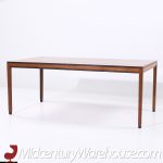 Kipp Stewart for Directional Style Mid Century Walnut Parsons Expanding Dining Table with 4 Leaves | Mid Century Modern Furniture - Mid Century Furniture Chicago Kipp Stewart for Directional Style Mid Century Walnut Parsons Expanding Dining Table with 4 Leaves