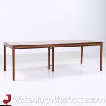 Kipp Stewart for Directional Style Mid Century Walnut Parsons Expanding Dining Table with 4 Leaves | Mid Century Modern Furniture - Mid Century Furniture Chicago Kipp Stewart for Directional Style Mid Century Walnut Parsons Expanding Dining Table with 4 Leaves