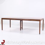 Kipp Stewart for Directional Style Mid Century Walnut Parsons Expanding Dining Table with 4 Leaves | Mid Century Modern Furniture - Mid Century Furniture Chicago Kipp Stewart for Directional Style Mid Century Walnut Parsons Expanding Dining Table with 4 Leaves