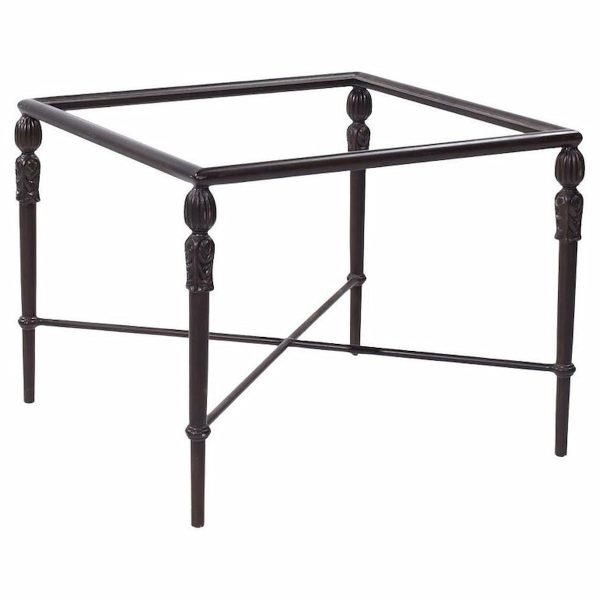 Michael Taylor Montecito Collection Mid Century Metal and Glass Side Table