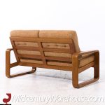 Milo Baughman Style Mid Century Teak Settee | Mid Century Modern Furniture - Mid Century Furniture Chicago Milo Baughman Style Mid Century Teak Settee