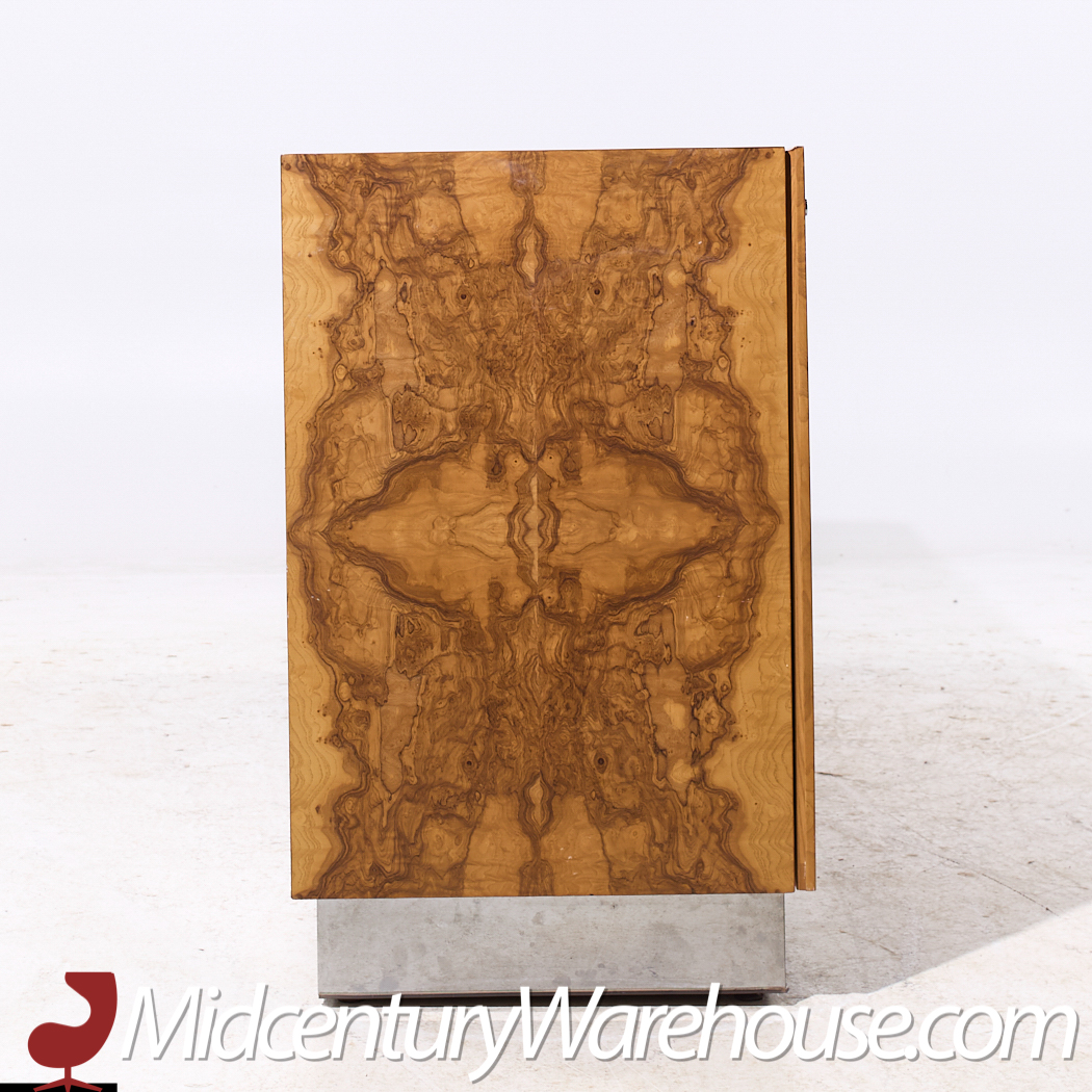 Milo Baughman for Thayer Coggin Mid Century Burlwood Credenza