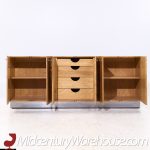Milo Baughman for Thayer Coggin Mid Century Burlwood Credenza