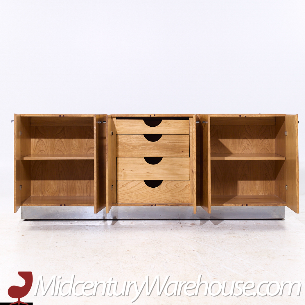 Milo Baughman for Thayer Coggin Mid Century Burlwood Credenza