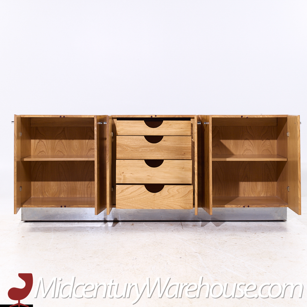 Milo Baughman for Thayer Coggin Mid Century Burlwood Credenza