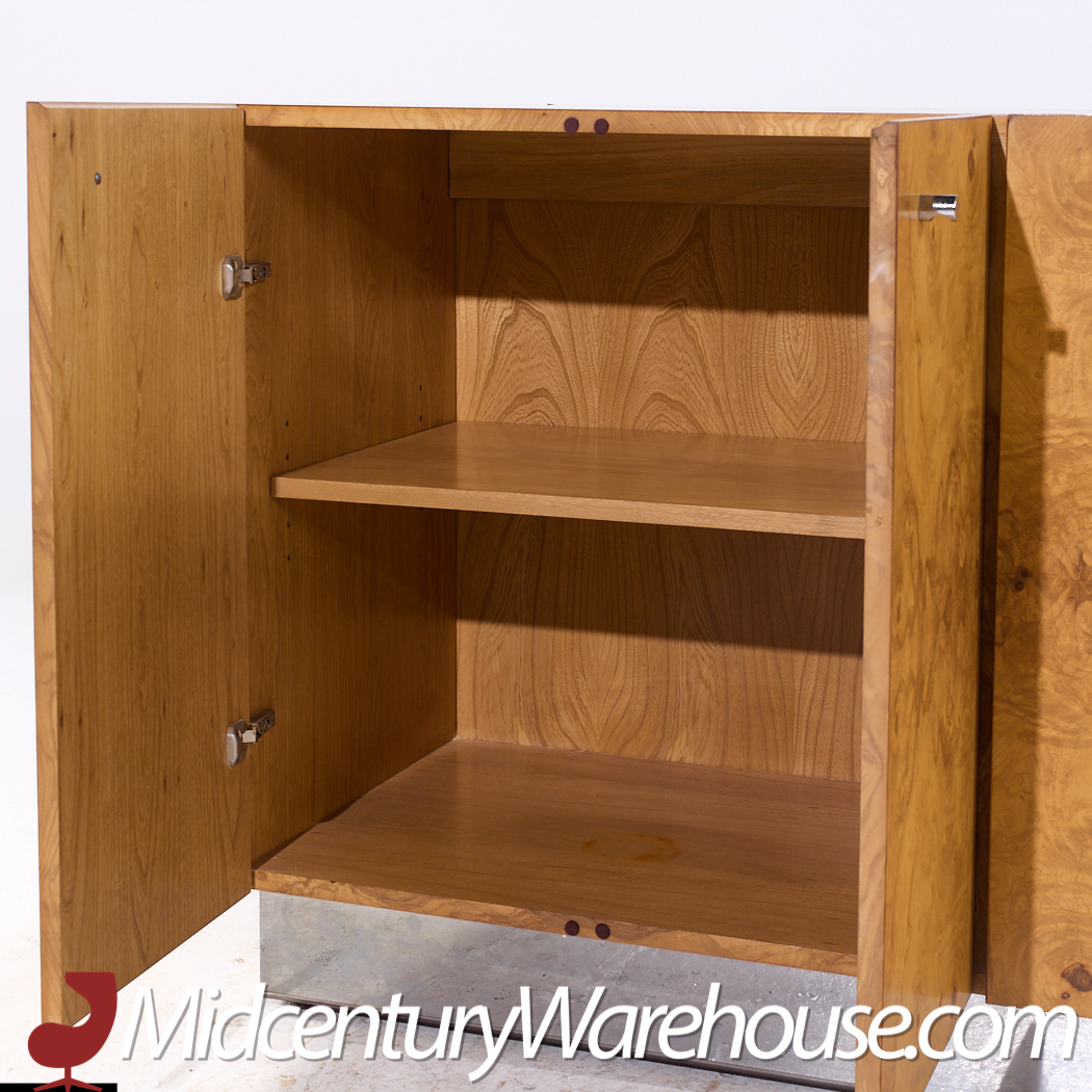 Milo Baughman for Thayer Coggin Mid Century Burlwood Credenza