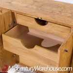 Milo Baughman for Thayer Coggin Mid Century Burlwood Credenza
