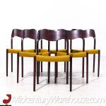Niels Moller Model 71 Mid Century Danish Rosewood Dining Chairs - Set of 6 | Mid Century Modern Furniture - Mid Century Furniture Chicago Niels Moller Model 71 Mid Century Danish Rosewood Dining Chairs - Set of 6