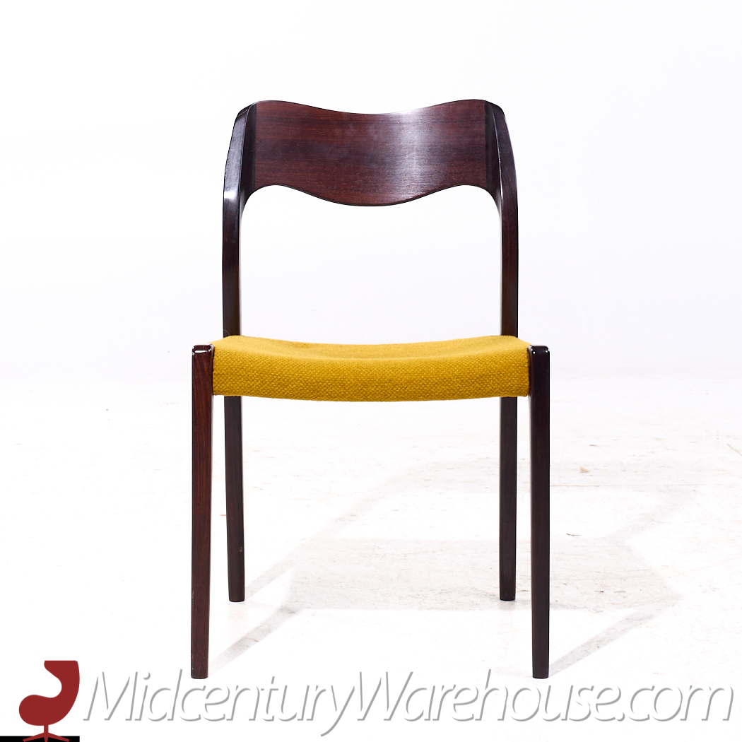 Niels Moller Model 71 Mid Century Danish Rosewood Dining Chairs - Set of 6
