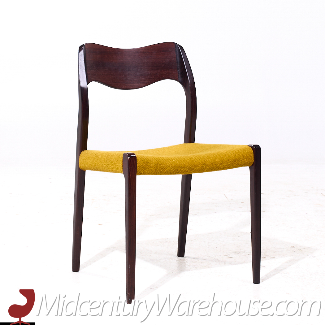 Niels Moller Model 71 Mid Century Danish Rosewood Dining Chairs - Set of 6