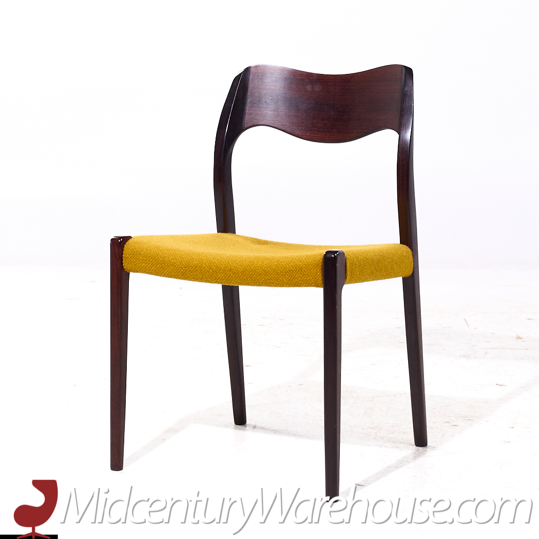 Niels Moller Model 71 Mid Century Danish Rosewood Dining Chairs - Set of 6
