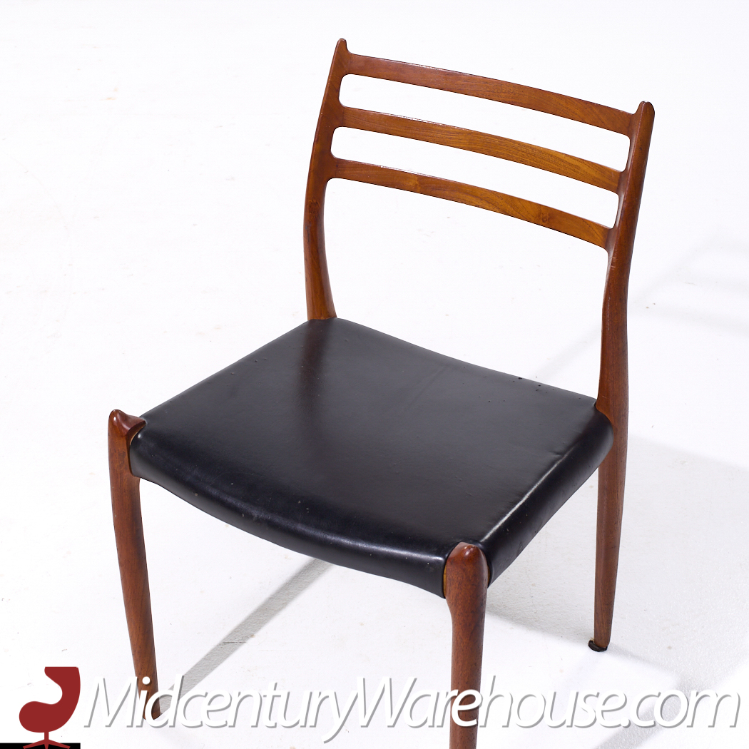 Niels Moller Model 78 Mid Century Danish Teak Dining Chairs - Set of 4