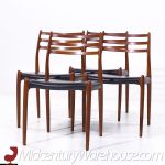 Niels Moller Model 78 Mid Century Danish Teak Dining Chairs - Set of 4 | Mid Century Modern Furniture - Mid Century Furniture Chicago Niels Moller Model 78 Mid Century Danish Teak Dining Chairs - Set of 4