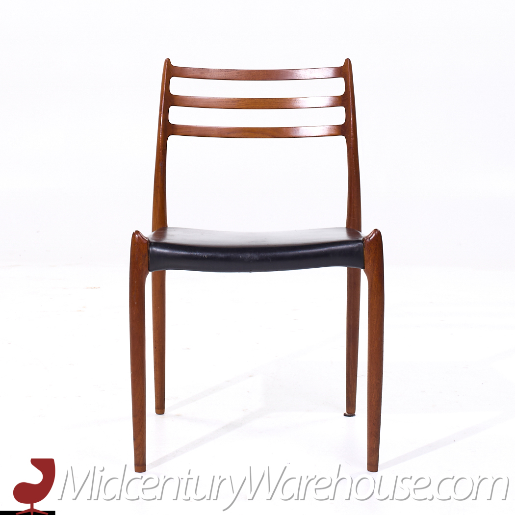 Niels Moller Model 78 Mid Century Danish Teak Dining Chairs - Set of 4