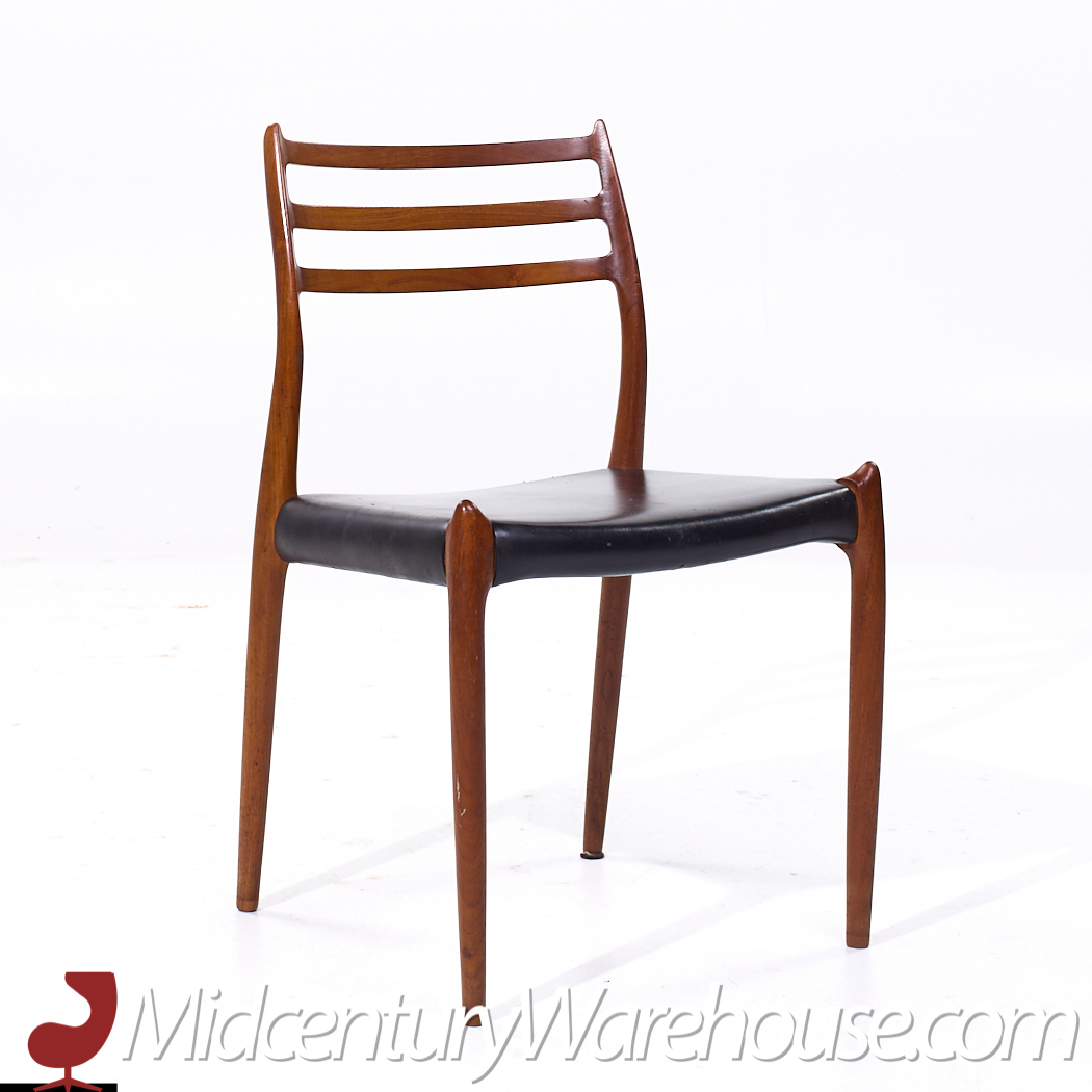 Niels Moller Model 78 Mid Century Danish Teak Dining Chairs - Set of 4