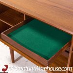 Svend Aage Larsen for Faarup Møbelfabrik Mid Century Danish Teak Tambour Door Credenza with Hutch | Mid Century Modern Furniture - Mid Century Furniture Chicago Svend Aage Larsen for Faarup Møbelfabrik Mid Century Danish Teak Tambour Door Credenza with Hutch