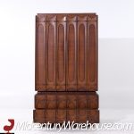 Tobago Brutalist Mid Century Walnut Armoire Dresser | Mid Century Modern Furniture - Mid Century Furniture Chicago Tobago Brutalist Mid Century Walnut Armoire Dresser