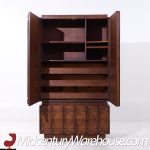 Tobago Brutalist Mid Century Walnut Armoire Dresser | Mid Century Modern Furniture - Mid Century Furniture Chicago Tobago Brutalist Mid Century Walnut Armoire Dresser
