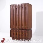 Tobago Brutalist Mid Century Walnut Armoire Dresser | Mid Century Modern Furniture - Mid Century Furniture Chicago Tobago Brutalist Mid Century Walnut Armoire Dresser