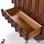 Tobago Brutalist Mid Century Walnut Armoire Dresser | Mid Century Modern Furniture - Mid Century Furniture Chicago Tobago Brutalist Mid Century Walnut Armoire Dresser