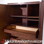 Tobago Brutalist Mid Century Walnut Armoire Dresser | Mid Century Modern Furniture - Mid Century Furniture Chicago Tobago Brutalist Mid Century Walnut Armoire Dresser