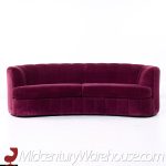 Weiman Mid Century Channeled Crescent Sofa | Mid Century Modern Furniture - Mid Century Furniture Chicago Weiman Mid Century Channeled Crescent Sofa